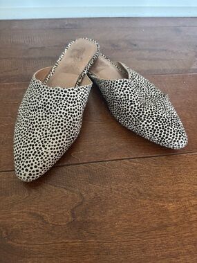Madewell Women’s Slip-On Pointed Mules - cheetah hair